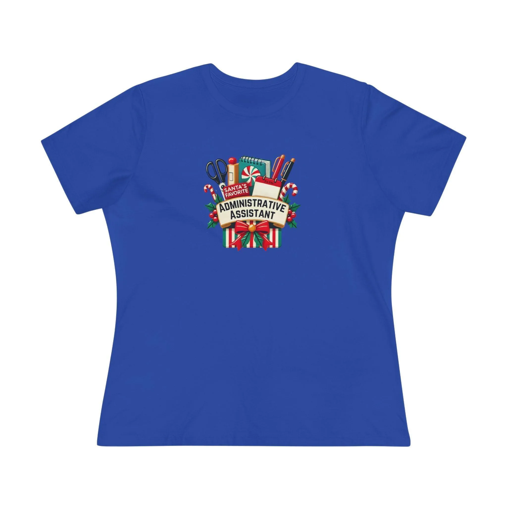 🎅📎 Santa's Favorite Administrative Assistant 🎁🎄 - Women's Softstyle Tee