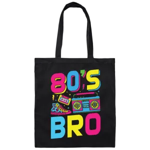 80's Bro, 80s Style, Disco Style, Cassette, Sneakers Canvas Tote Bag