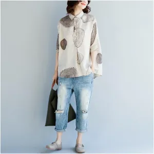 Abstract Polka Dot Blouse