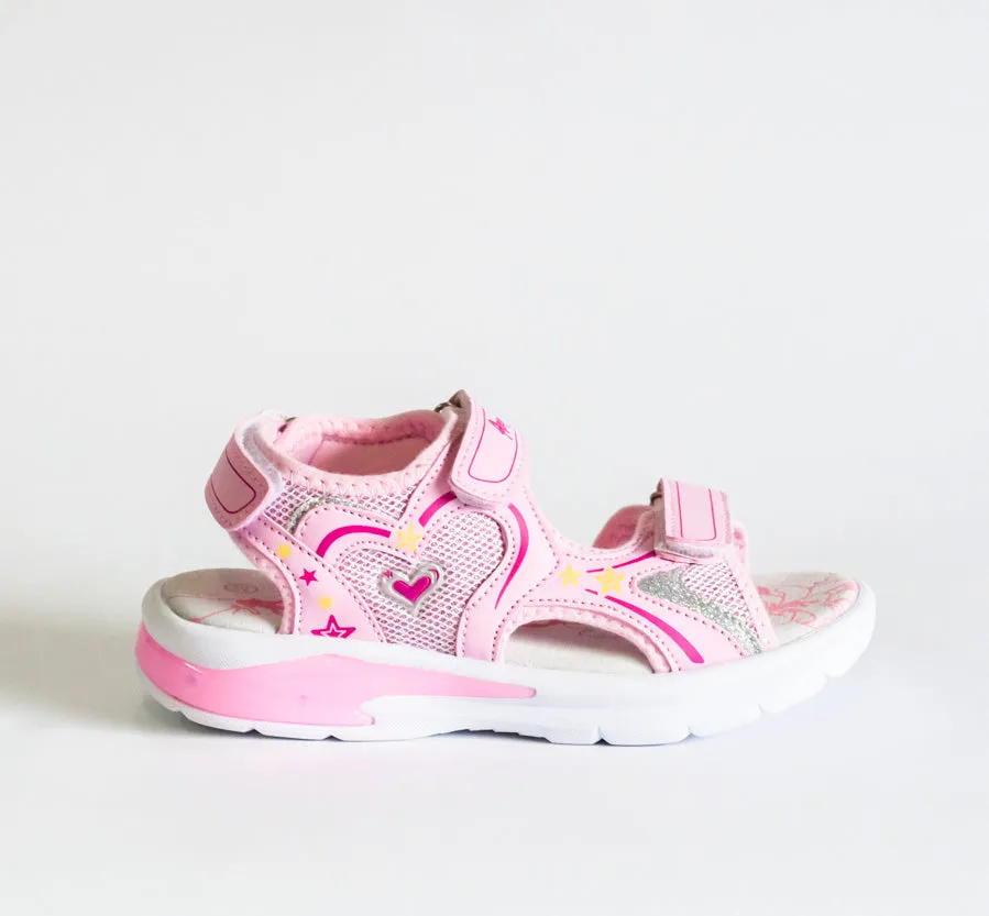 AC Girls' Pink Open-toe Sandals | 482/21-P