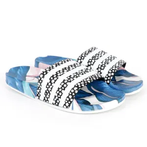 AD Adilette Men's Slide Floral Print Sole -Multicolor