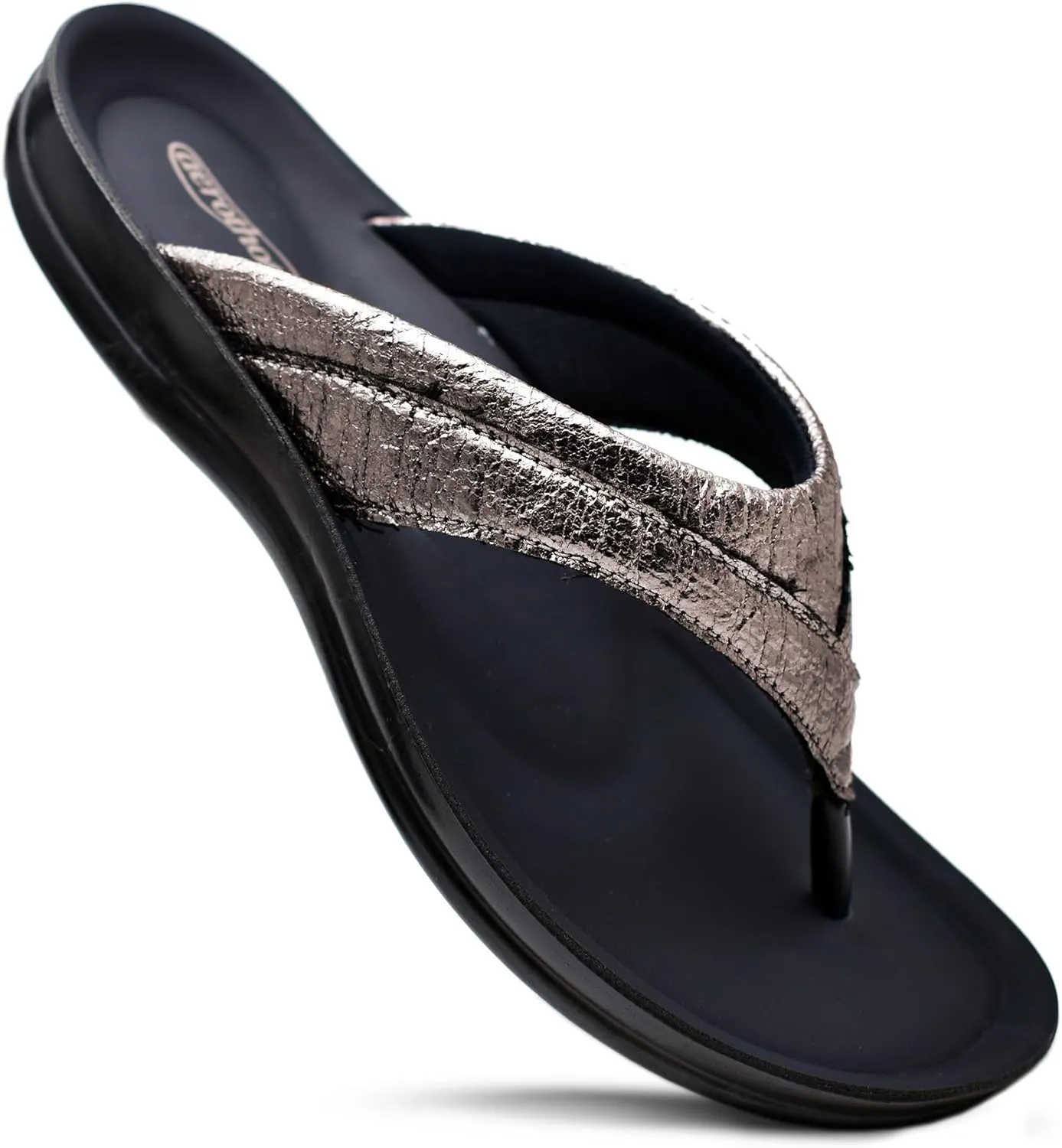 AEROTHOTIC Comfortable Arch Support Slingback Flats for Women Sandals Cute Soft T-Strap Toe Post Casual Fashion Dressy Flip Flops Vacation Essentials