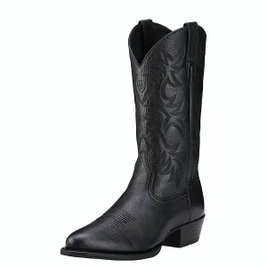 Ariat Men's Heritage Western R-Toe Black