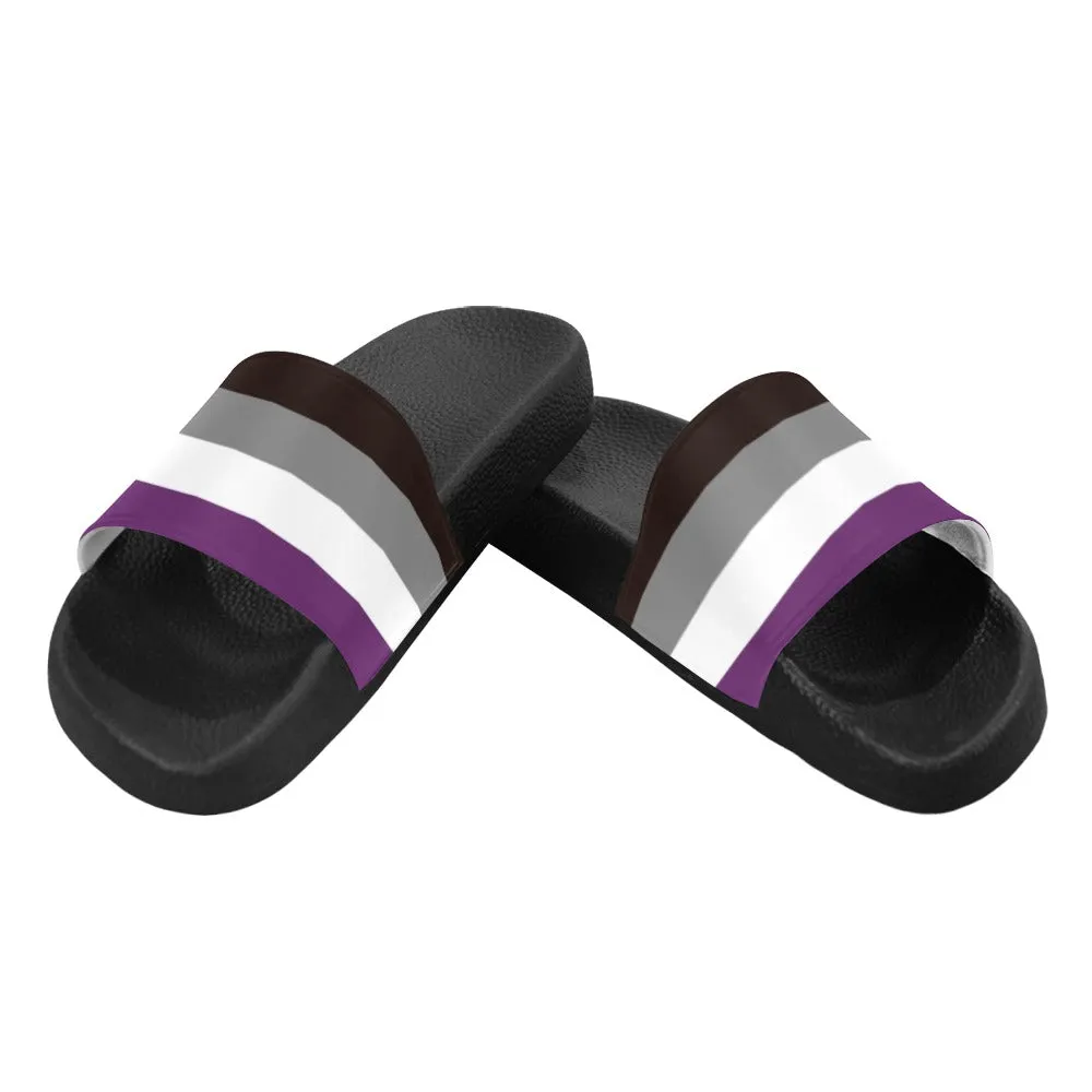 Asexual Pride Slide Sandals