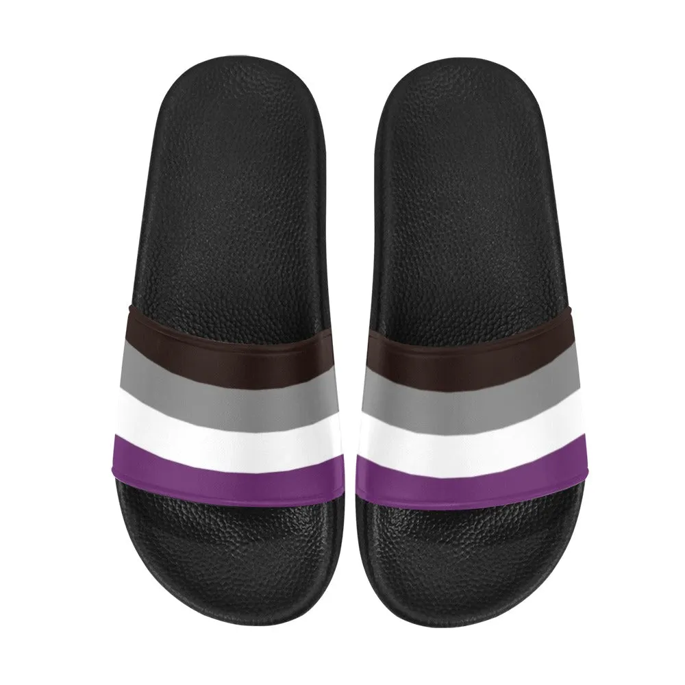 Asexual Pride Slide Sandals