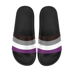 Asexual Pride Slide Sandals