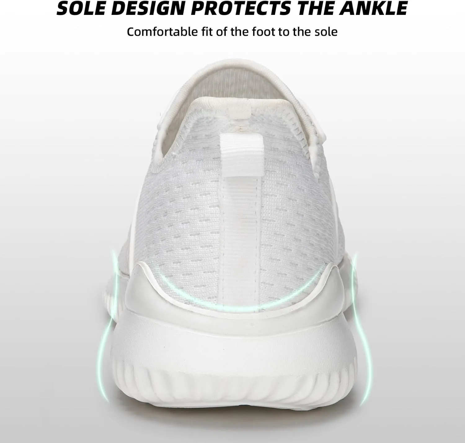 ATHMILE Womens Walking Shoes Lightweight Men Tennis Shoes Slip On Memory Foam Casual Sneakers for Gym Travel Work Outdoor Road