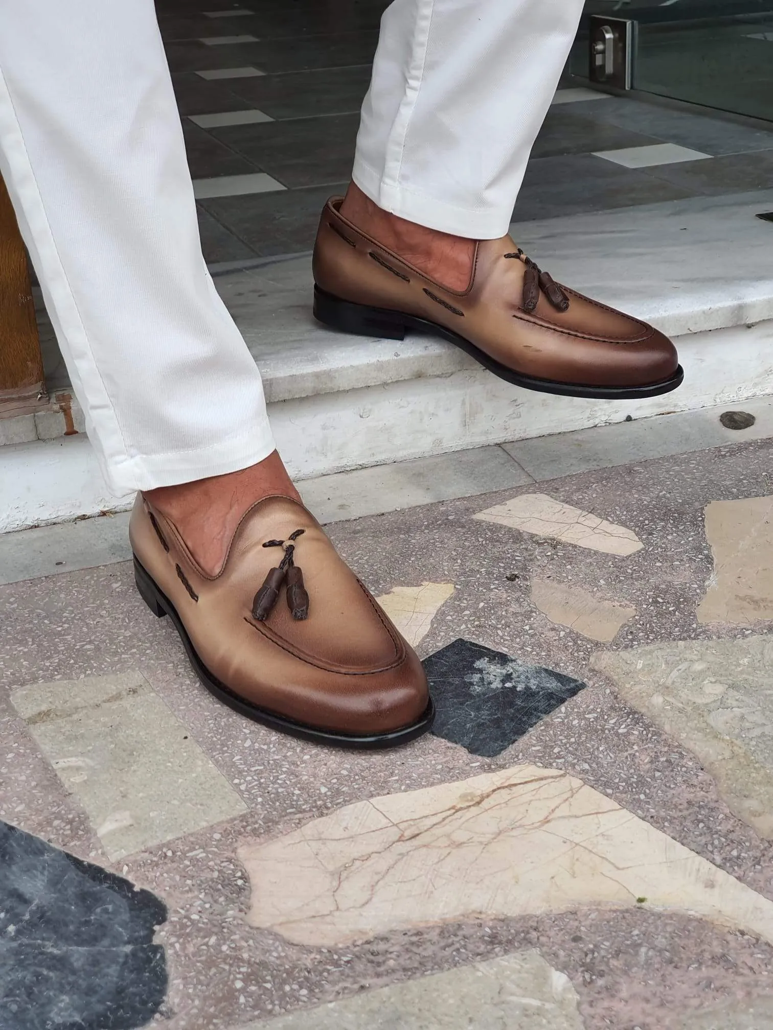 Bern Beige Sardinelli Loafers