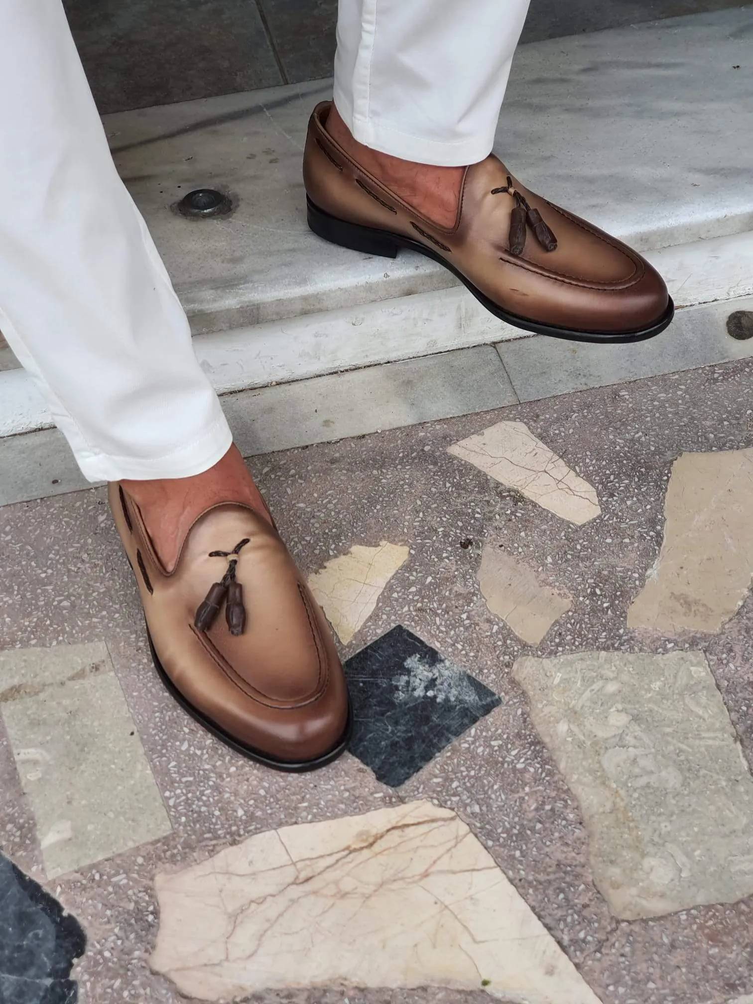 Bern Beige Sardinelli Loafers