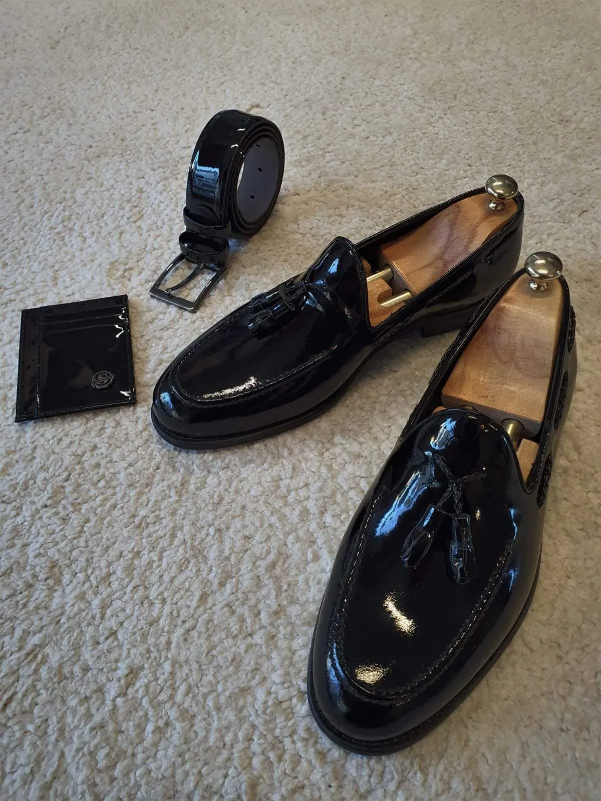 Bern Black Leather Sardinelli Loafers
