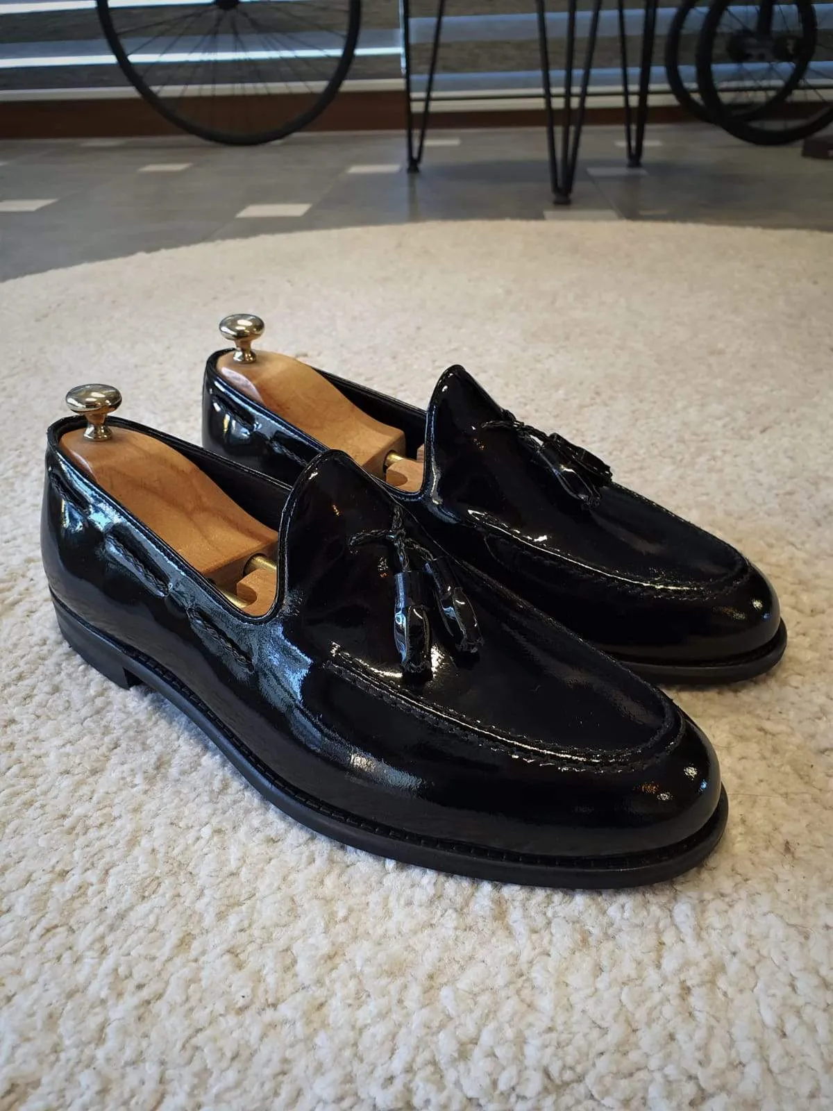 Bern Black Leather Sardinelli Loafers
