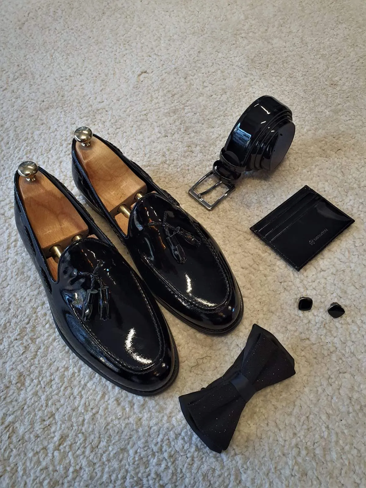 Bern Black Leather Sardinelli Loafers