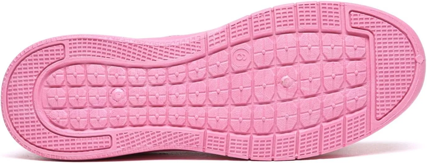 Bernal Women Sparkle Walking Tennis Shoes Casual Lace-Up Non Slip Breathable Mesh Working Sneakers Gym Workout Shoes