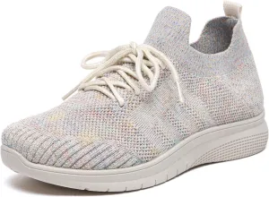 Bernal Women Sparkle Walking Tennis Shoes Casual Lace-Up Non Slip Breathable Mesh Working Sneakers Gym Workout Shoes