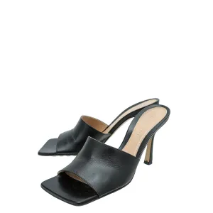 Bottega Veneta Black Stretch Mules 36.5