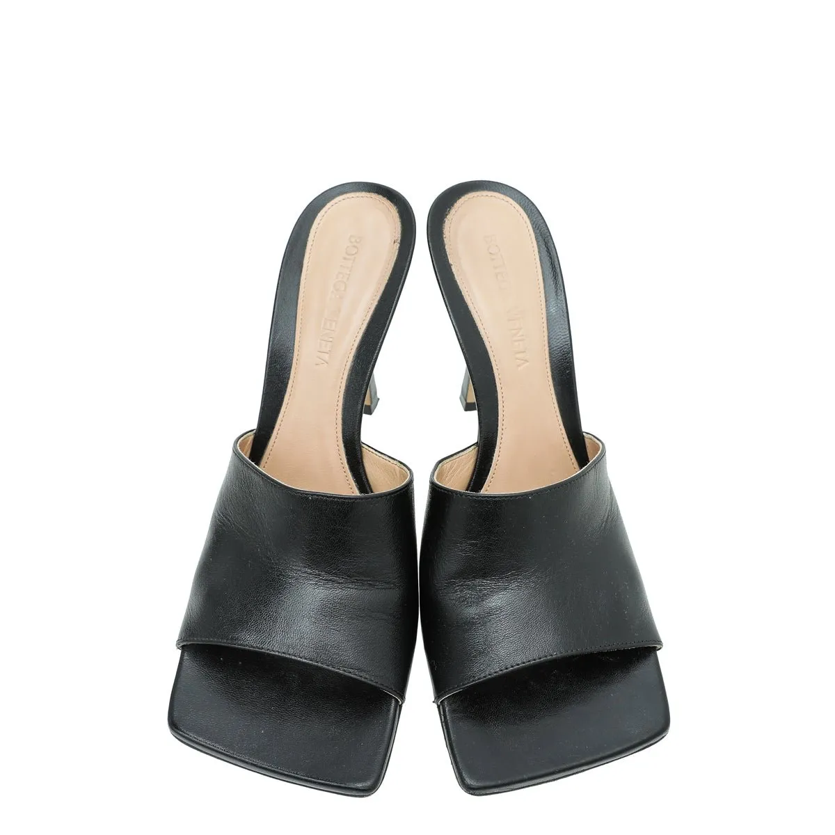Bottega Veneta Black Stretch Mules 36.5