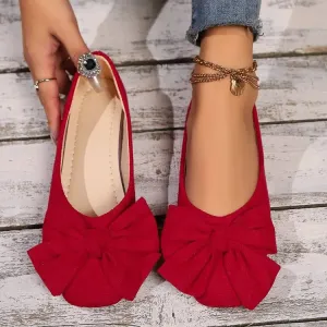Chic Petal Knot Flats