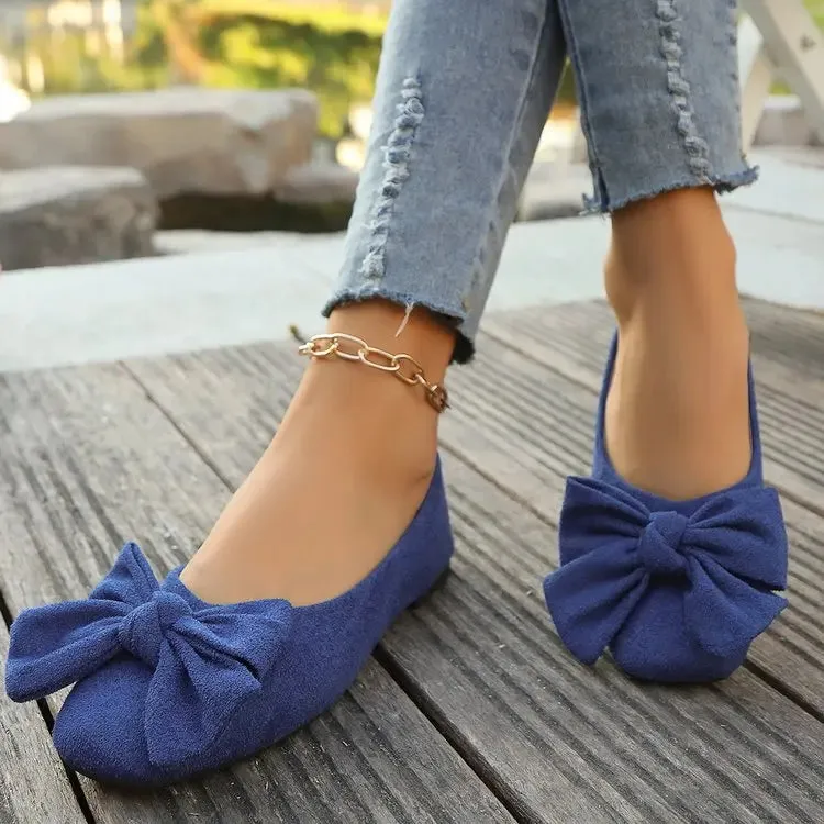 Chic Petal Knot Flats