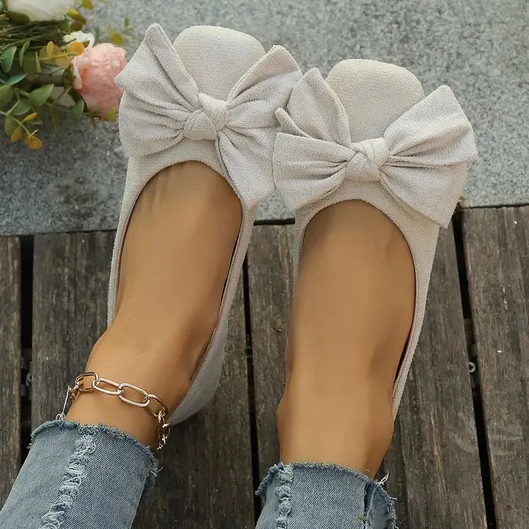 Chic Petal Knot Flats
