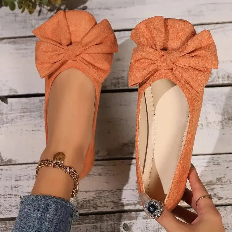 Chic Petal Knot Flats