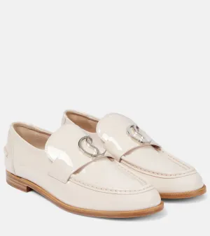 Christian Louboutin CL Moc patent leather loafers