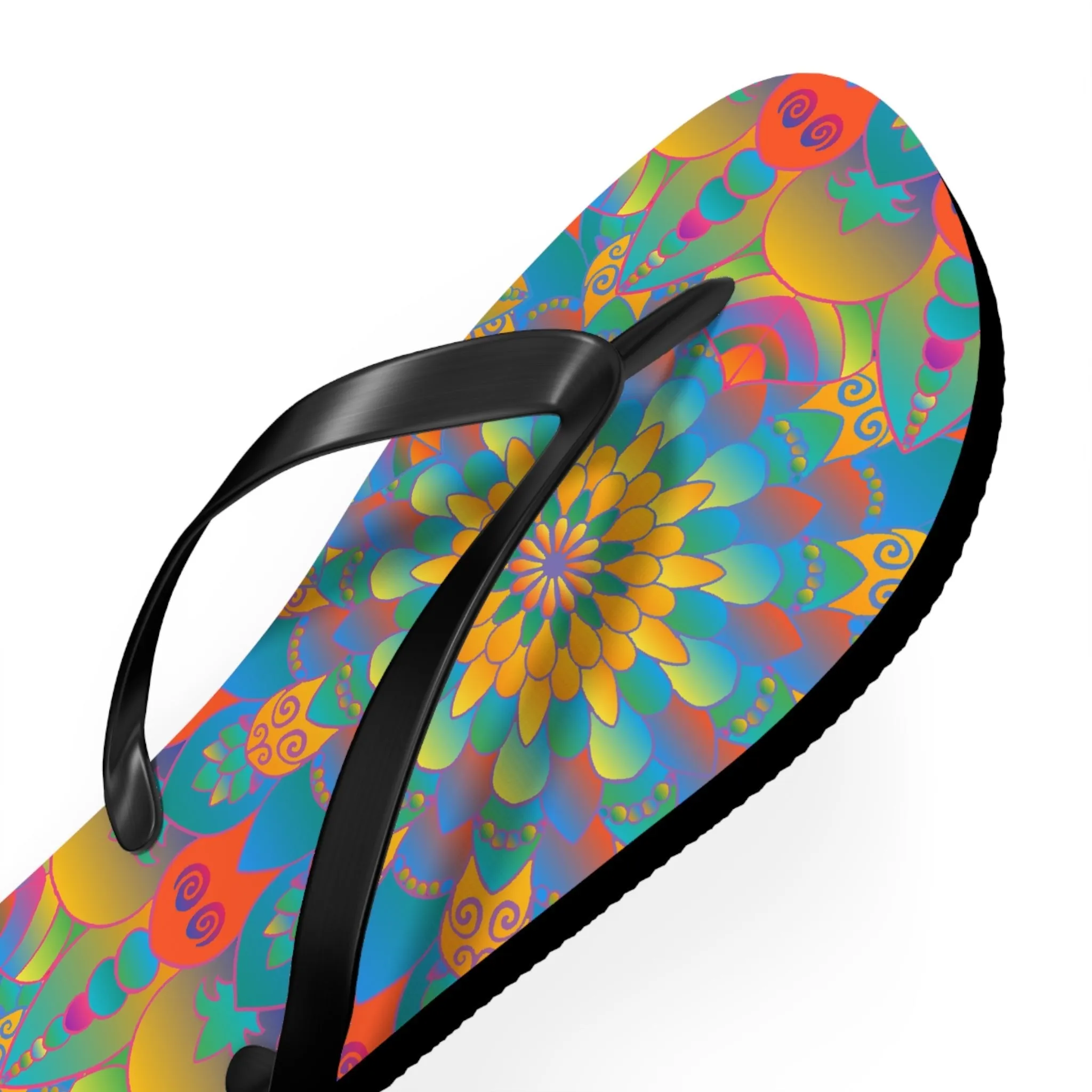 Colorful Mandala Flip Flops - Summer Style