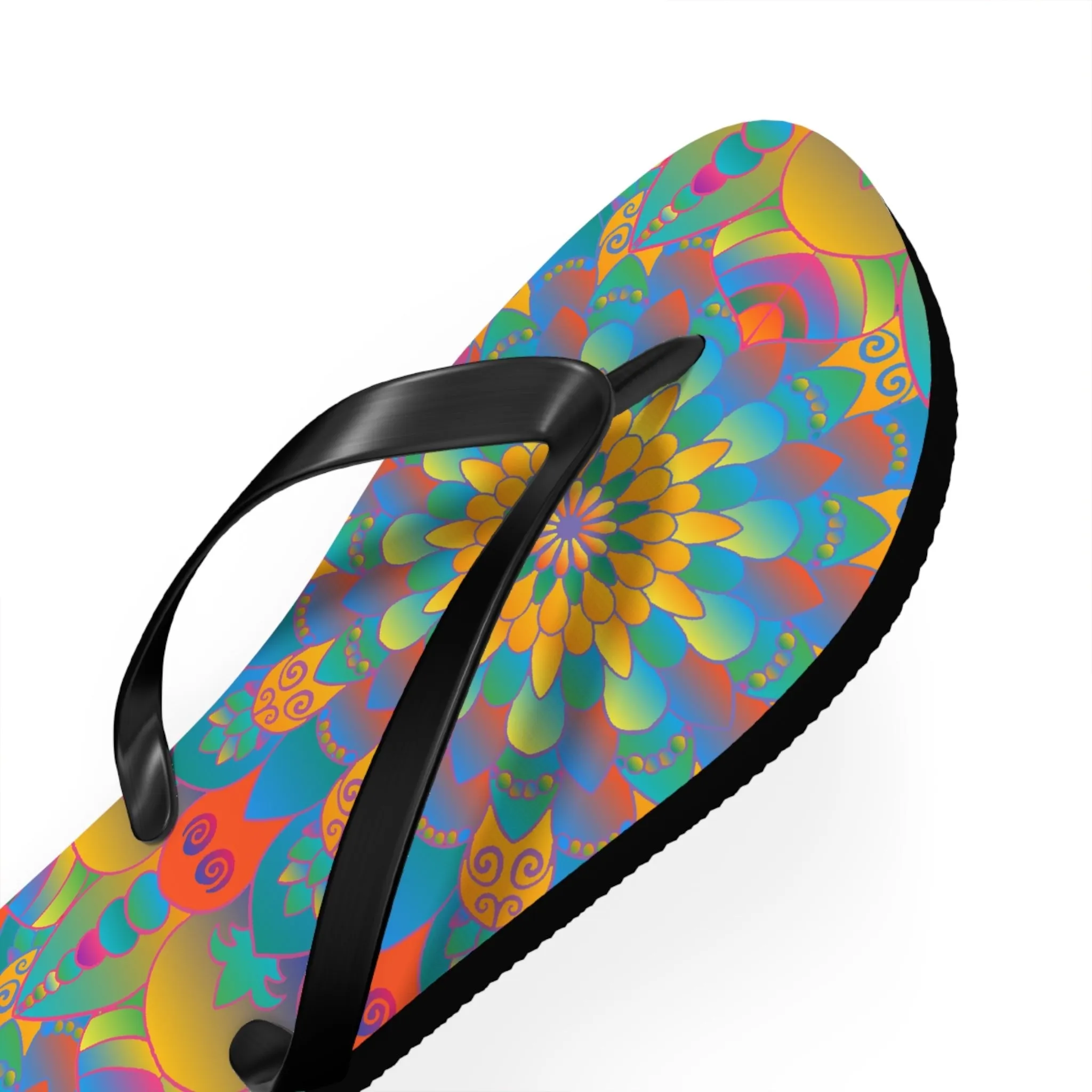 Colorful Mandala Flip Flops - Summer Style