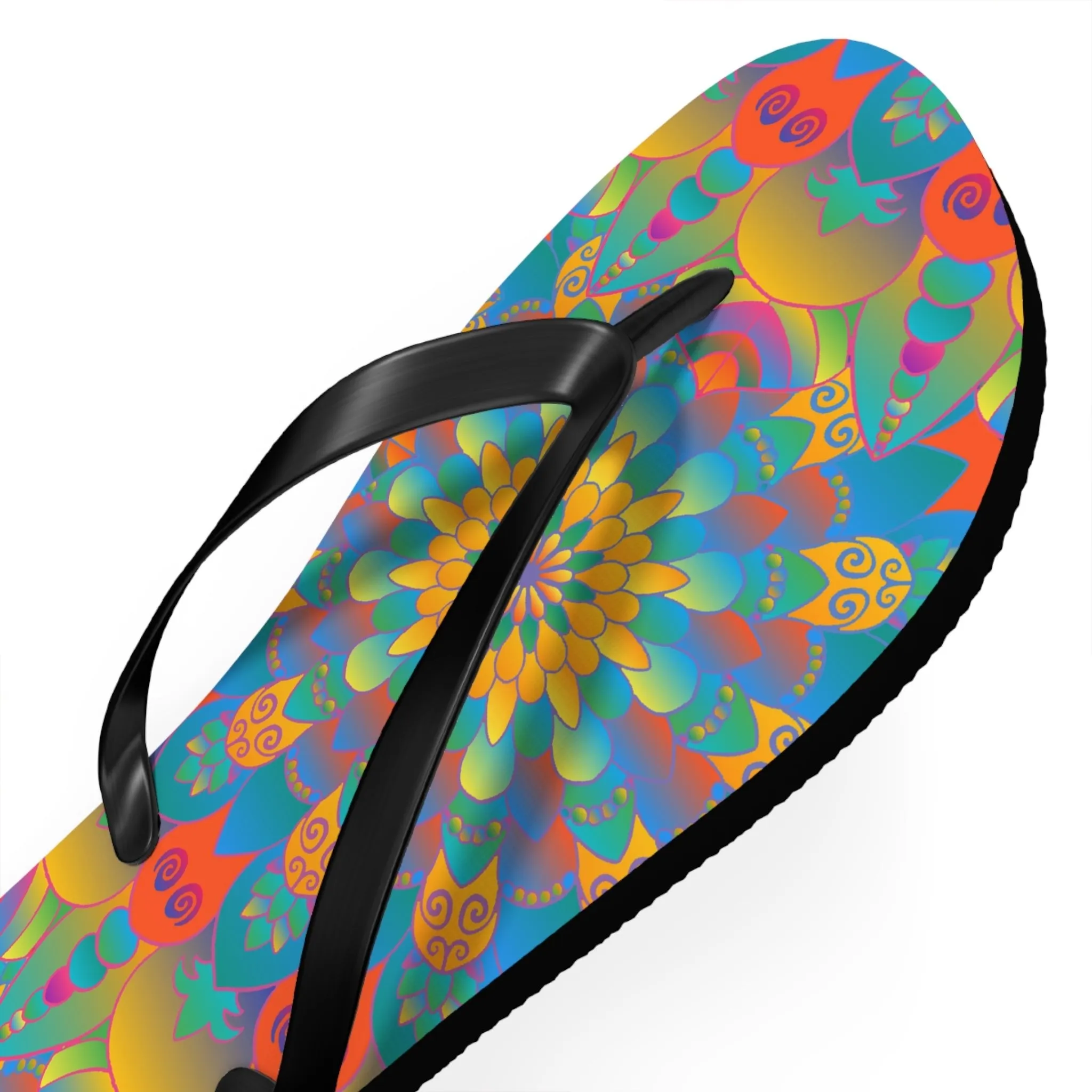 Colorful Mandala Flip Flops - Summer Style