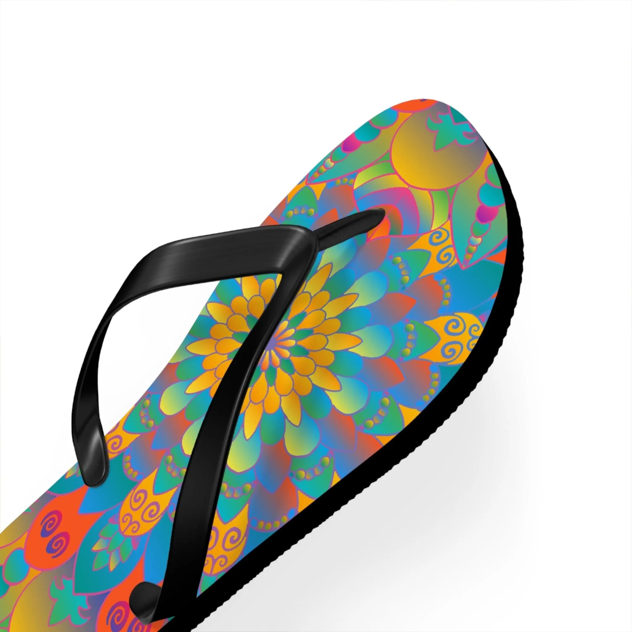 Colorful Mandala Flip Flops - Summer Style