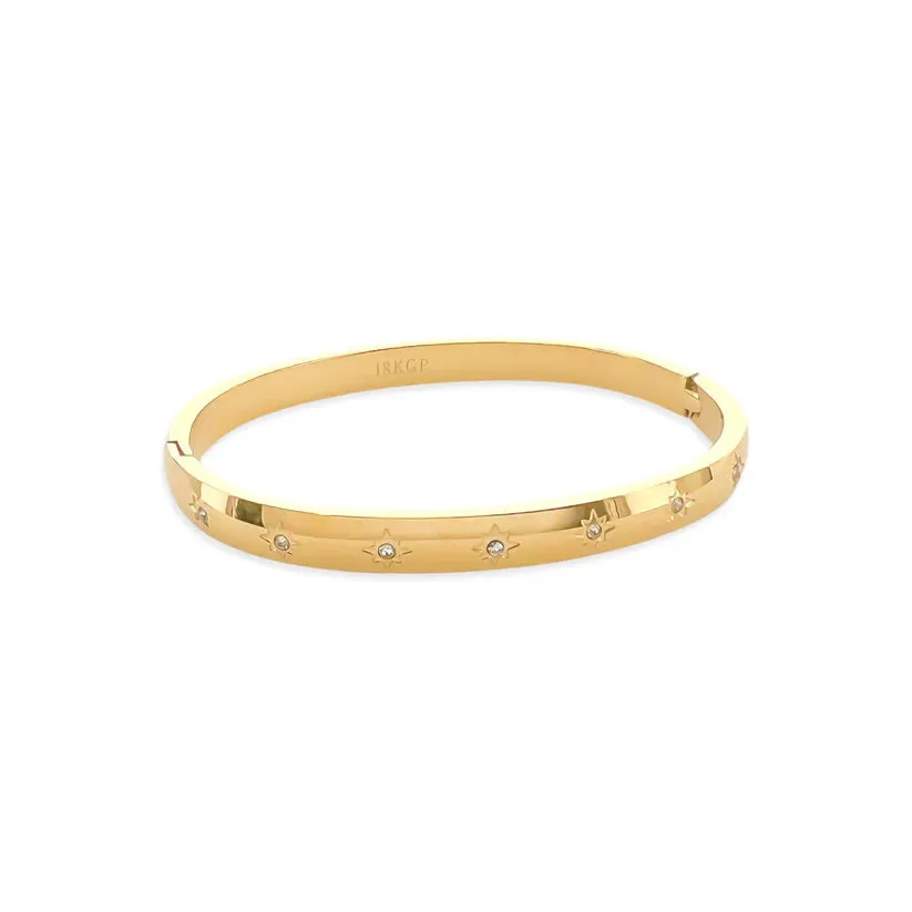 CZ Starburst Bangle Water Resistant