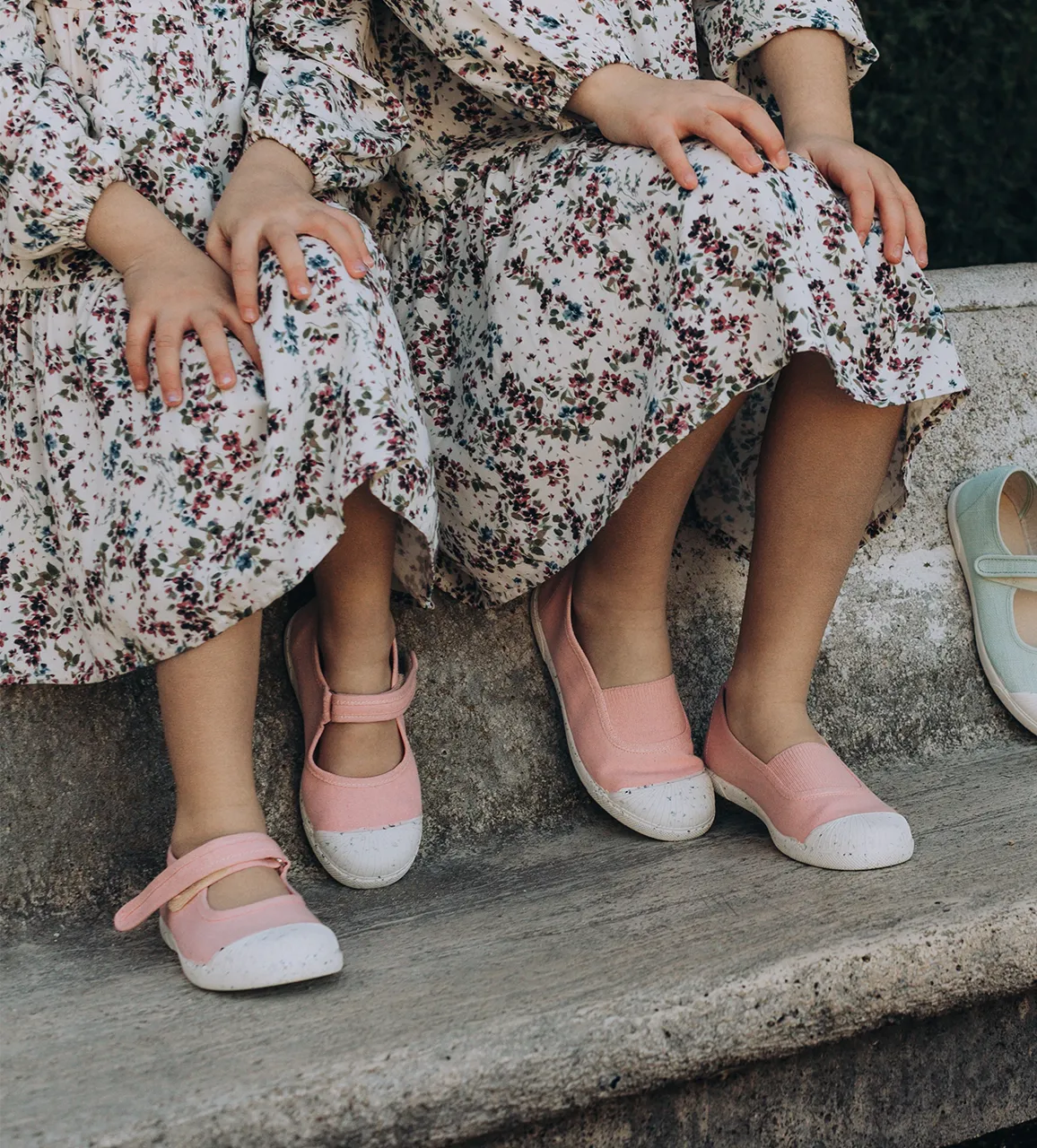 ECO-friendly Canvas Mary Jane Sneakers In Peach