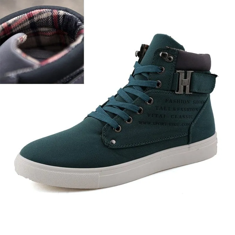 Fashion Fur Lace-up Winter Warm Leather Boots For Men