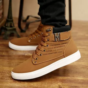 Fashion Fur Lace-up Winter Warm Leather Boots For Men