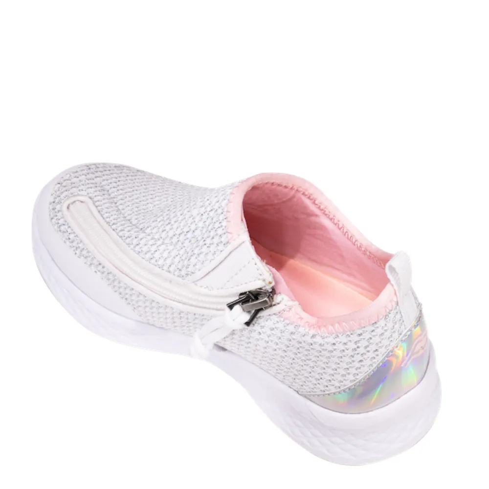 Friendly Shoes Force (Kids) - White Shimmer & Pink