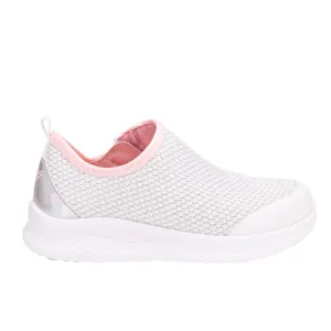 Friendly Shoes Force (Kids) - White Shimmer & Pink