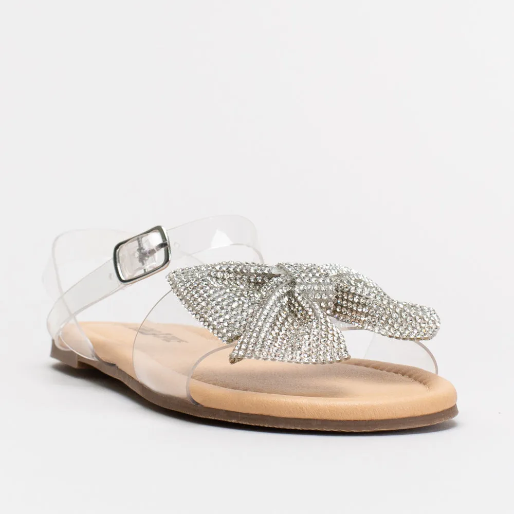 Girls Diamante Bow Sandal _ 155072