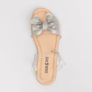 Girls Diamante Bow Sandal _ 155072