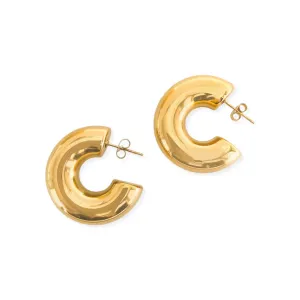 Gold Water Resistant Half Hoops
