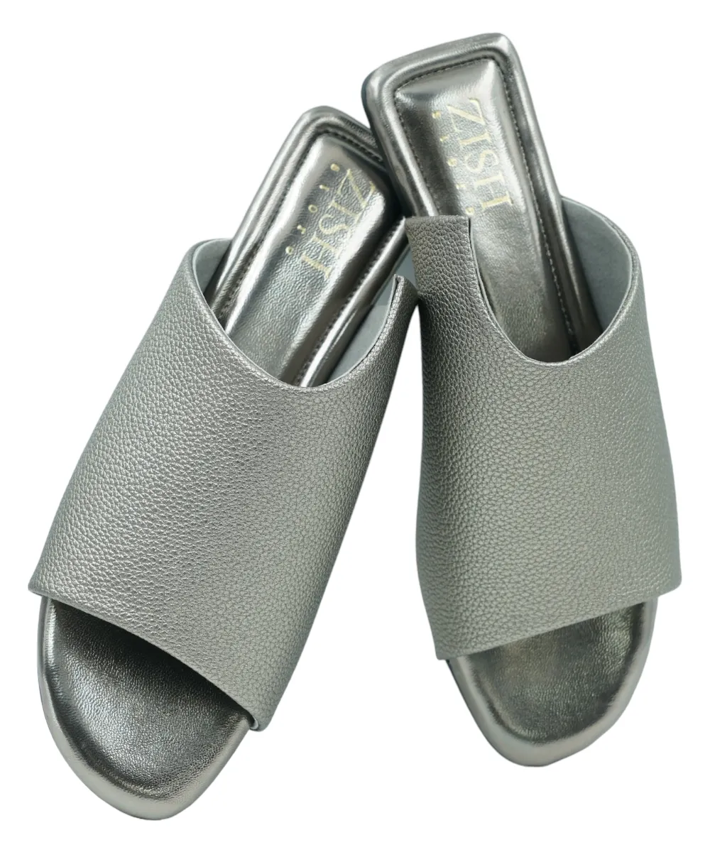Gunmetal Claire Flats