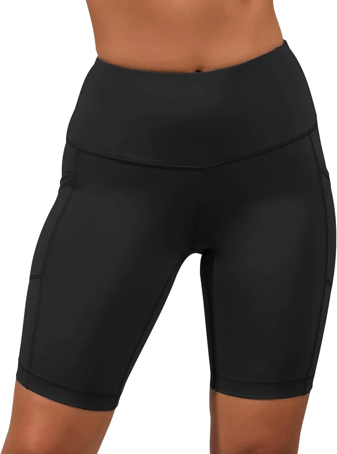 High Waist Squat Proof Side Pocket Biker Shorts - 3.5", 5", 7", 9"