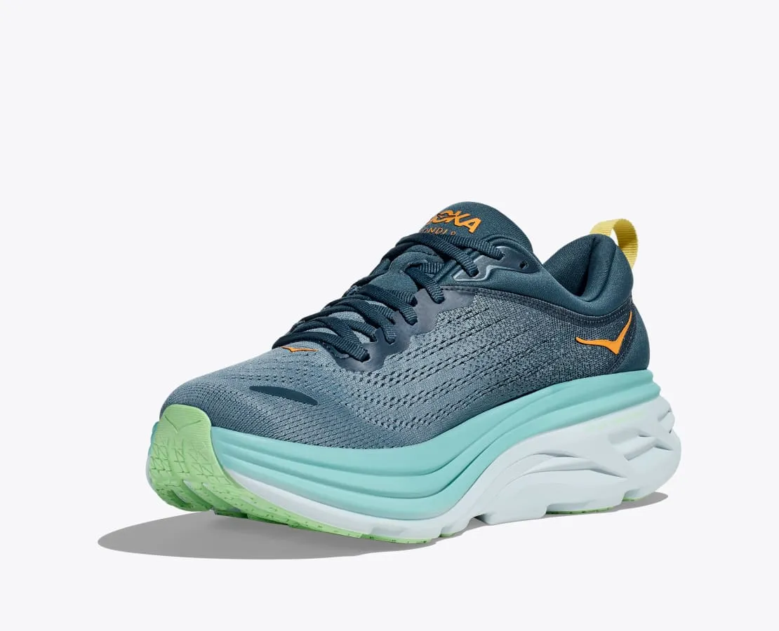 Hoka Mens Bondi 8- Real Teal/Shadow (1123202-RHD)