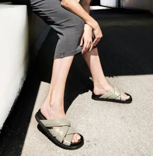 Josie Sandals in Stone Grey
