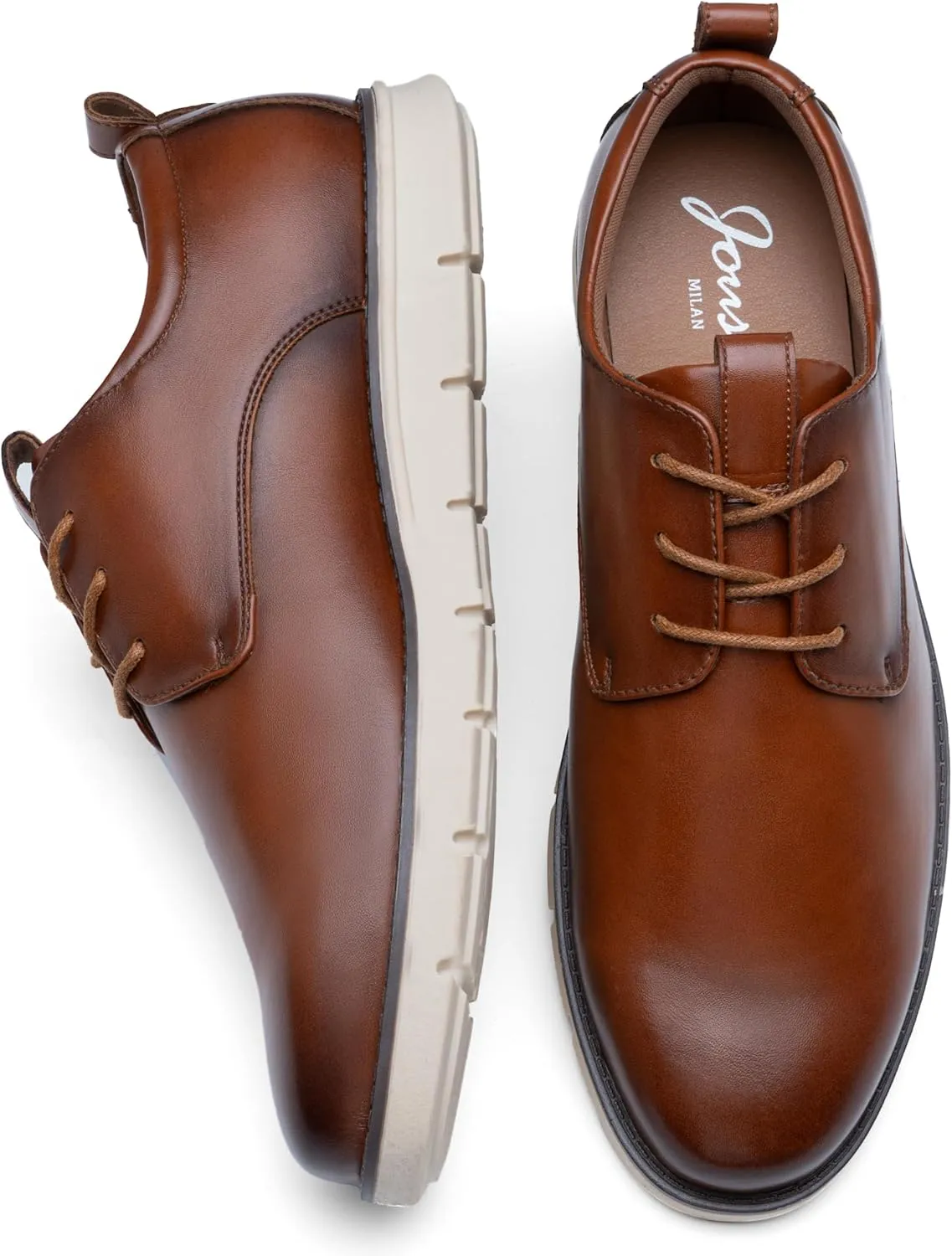 Jousen Men's Dress Shoes Brogue Formal Lace Up Oxfords Shoes