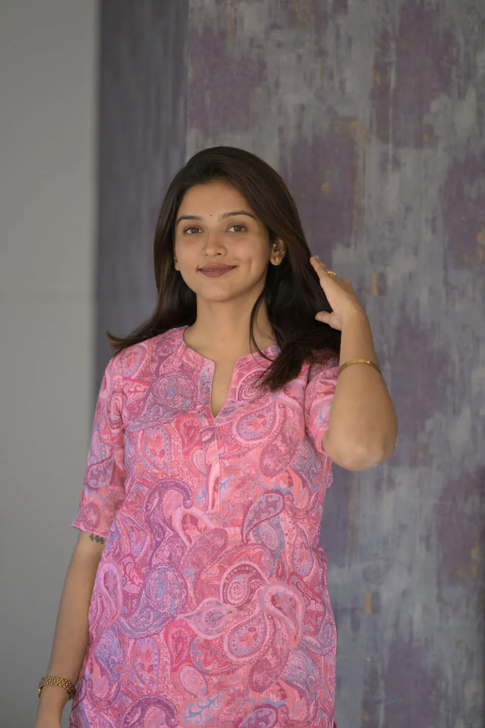 Kamali Pink Kurti Set