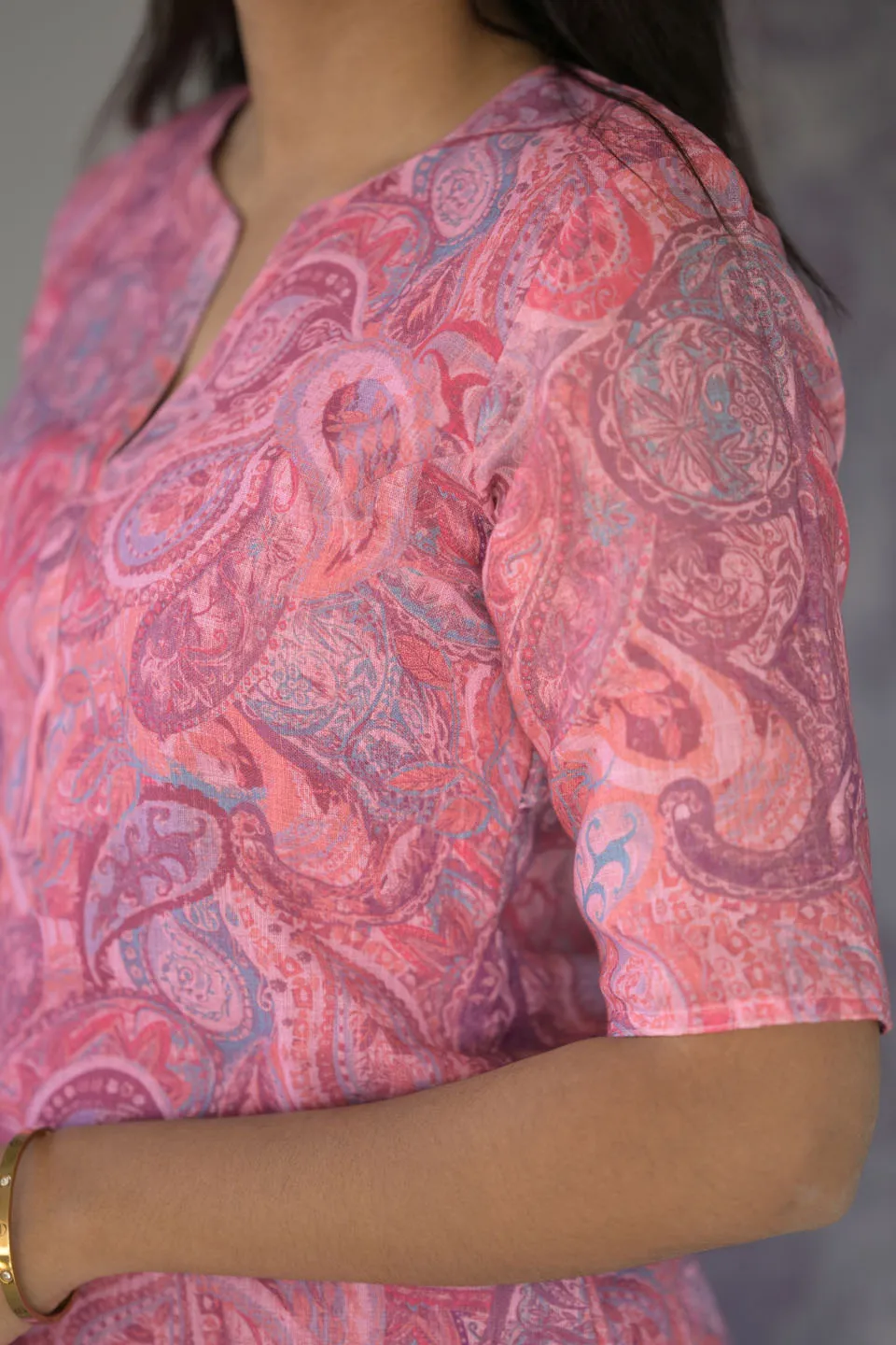 Kamali Pink Kurti Set