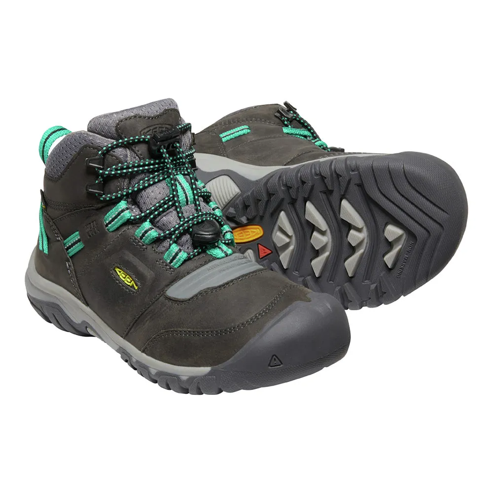 Keen Kids Ridge Flex Waterproof Boots (Magnet/Green Lake)