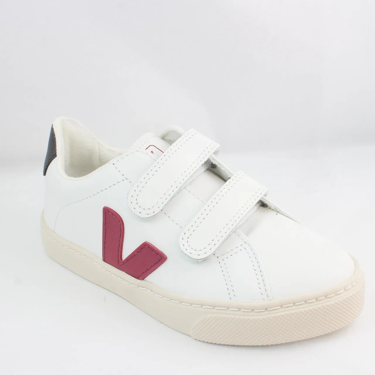 Kids Veja Esplar Youth White Marsala Black
