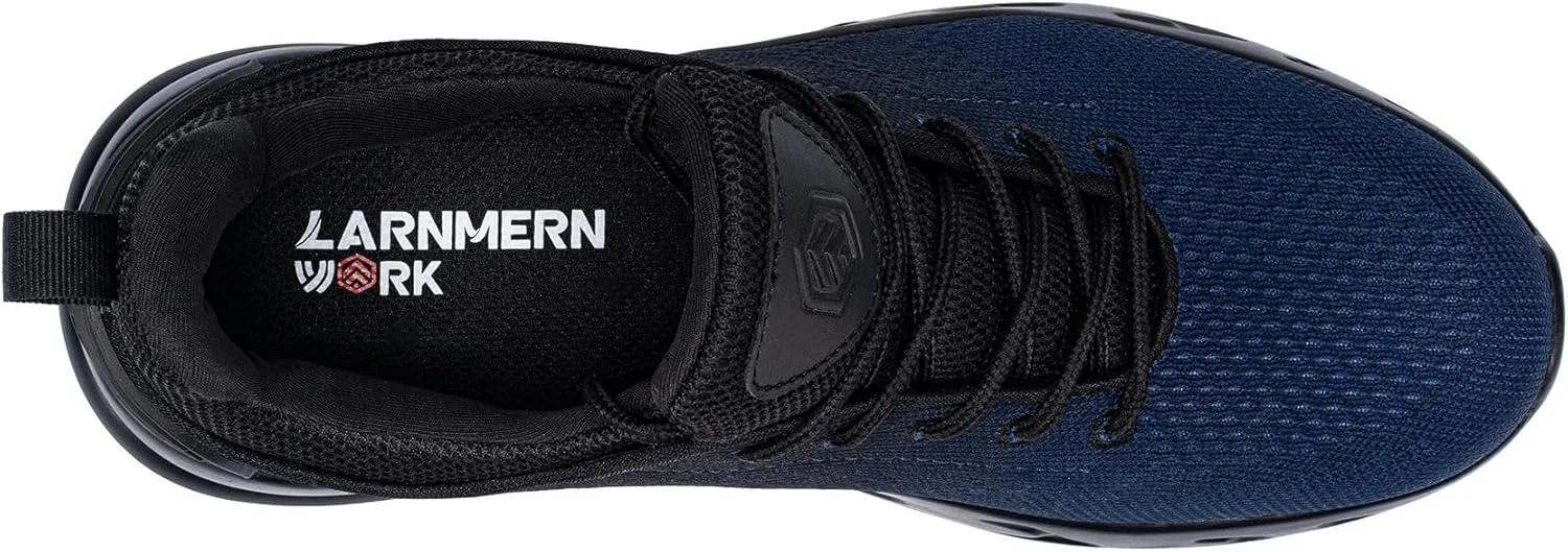 LARNMERN Mens Non Slip Work Shoes Slip On Water Resistant Walking Sneakers Zapatos Trabajo Waterproof Food Service Chef Kitchen