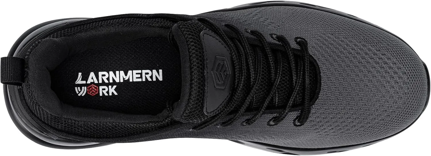 LARNMERN Mens Non Slip Work Shoes Slip On Water Resistant Walking Sneakers Zapatos Trabajo Waterproof Food Service Chef Kitchen