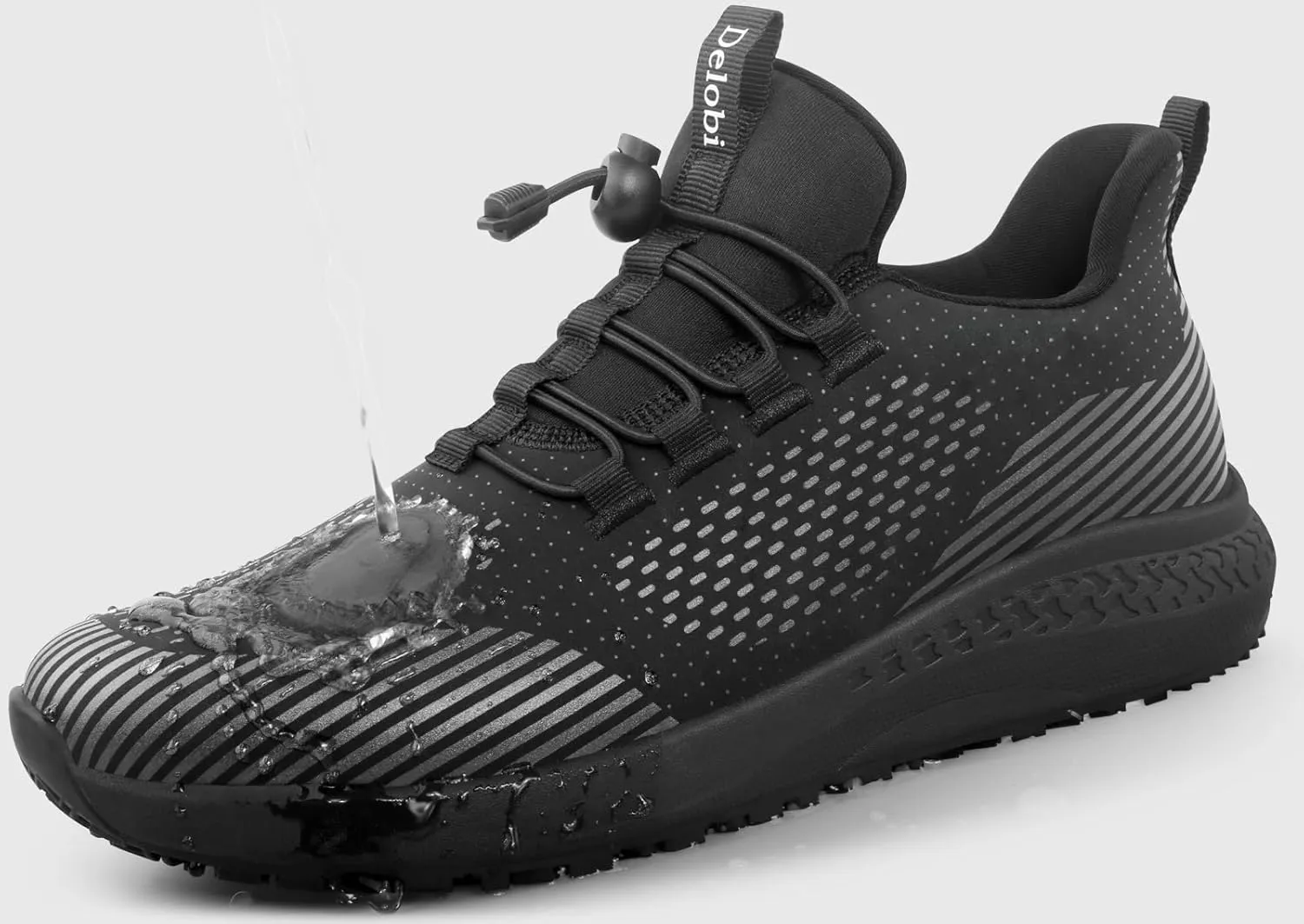 Mens Non Slip Work Shoes Slip On Water Resistant Chef Shoe for Restaurant Kitchen Food Service Working Waterproof Walking Sneakers Breathable and Lightweight